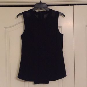 Nic+Zoe black peplum blouse
